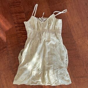 Hollister light green Eyelet Sundress.